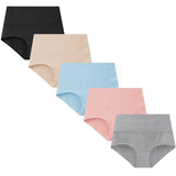 Pantalon int�rieur taille haute cintr� en pur coton pour femmes grandes tailles Qo kolu