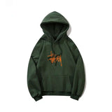 Sweat � capuche brod� doubl� polaire pour hommes et femmes Qo kolu